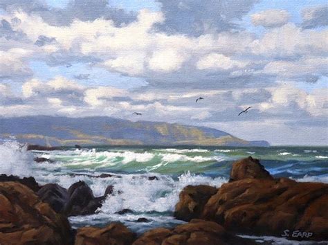 How To Paint Cliffs And Sea Samuel Earp Artist Landscape Paintings