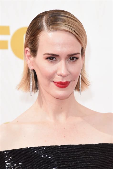 Sarah Paulson Emmys 2015 Hair And Makeup On The Red Carpet Pictures