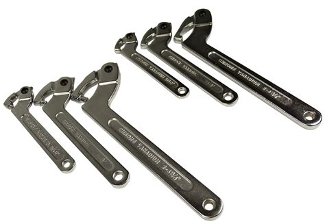 Motamec Adjustable Hook And Pin Wrench C Spanner Tool Set 6pc Ebay