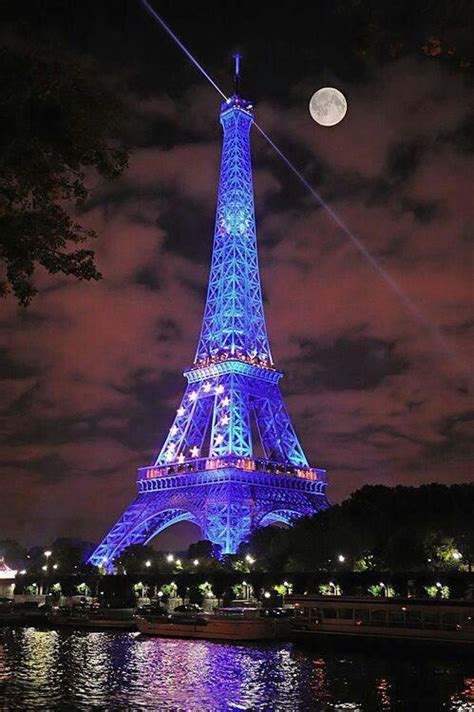Effile Tower Paris De Noche Torres Torre Eiffel