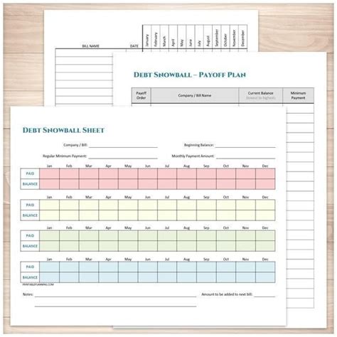 You can also edit the text. Debt Snowball Sheet, Debt Payoff Plan, and Bill Payment Tracker Log - Printable BUNDLE | Debt ...