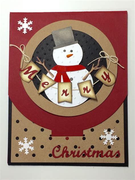 Fun Fold Snowman Card Christmas Cards Paper Crafts Cards Snowman Cards