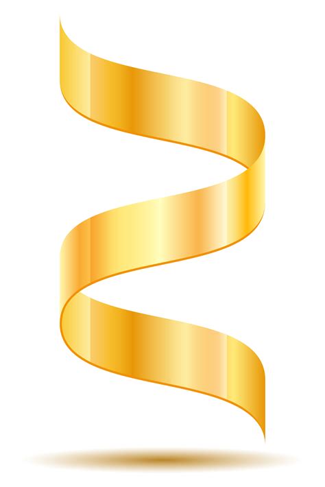 Gold Ribbon Vector