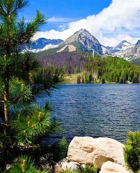 Lake Strbske Pleso At High Tatras Mountains Slovakia Europe Travel