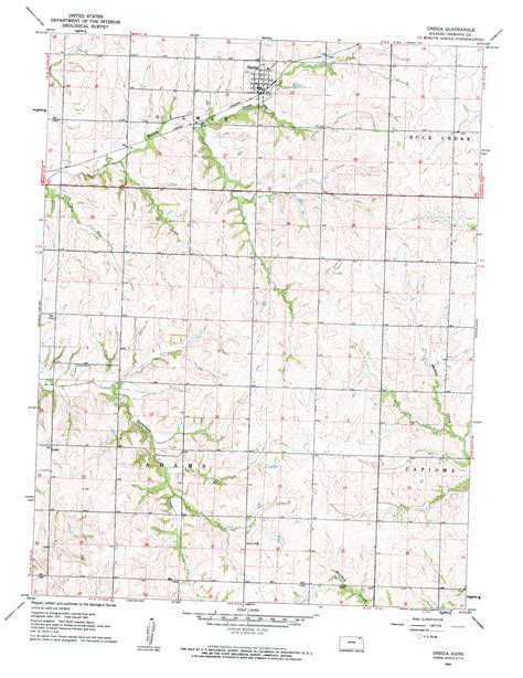 Oneida Ks Topographic Map Topoquest