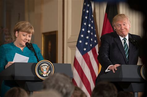 Trump Day After Merkels Visit Says Germany Pays Nato And Us Too