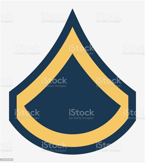Military Ranks And Insignia Stripes And Chevrons Of Army Stock
