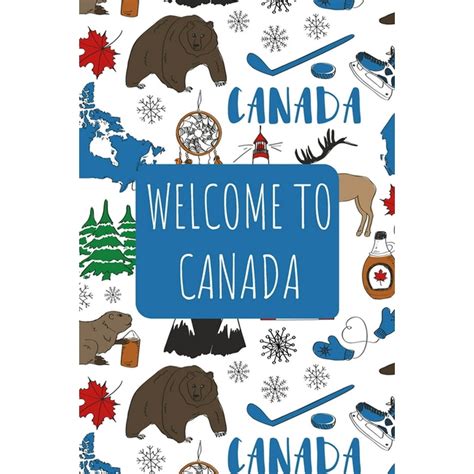 Welcome To Canada 6x9 Travel Notebook Journal Or Diary With Prompts