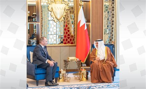 Hrh The Crown Prince And Prime Minister Receives The Chief Minister Of The Isle Of Man