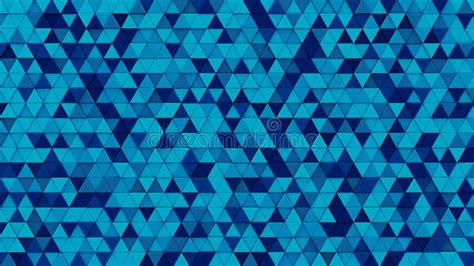 Blue Triangles Mosaic 3d Render Stock Illustration Illustration Of