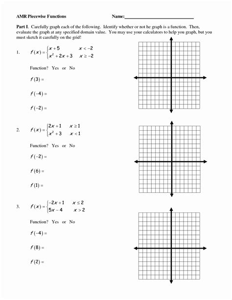 Features Of Functions Worksheet Answer Key