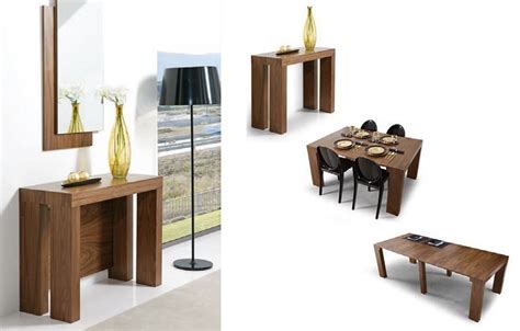 Las aplicaciones de la mesa multifuncional evolution son muchas. CONSOLA CONVERTIBLE EN MESA DE COMEDOR