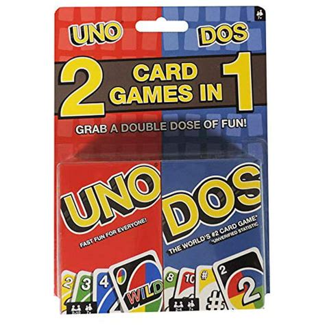 Mattel Uno Dos Card Game Combo Both Games