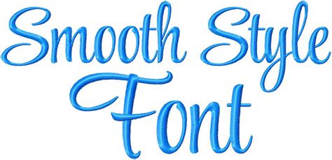 Smooth Style Font Machine Embroidery Font Comes In 2 Inch Size Wit