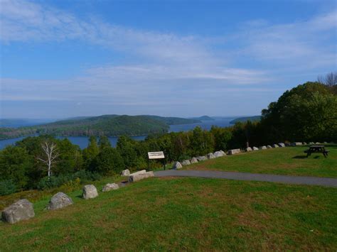 Enfield Lookout At Quabbin Reservoir Ware Ma From A Picn Rusty
