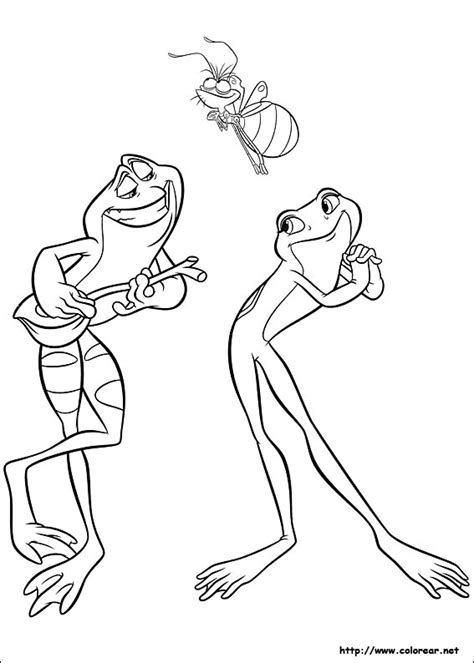 Dibujos Para Colorear Princesa Y El Sapo - Para Colorear