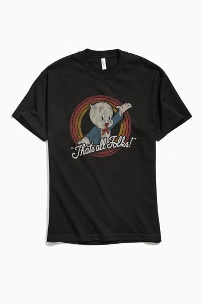 Porky Pig Thats All Folks Tee Urban Outfitters