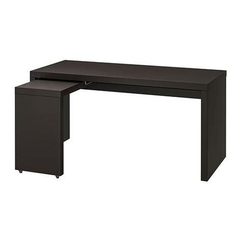Better posture if you work a lot seated in front of your computer. MALM desk with drawer black-brown 151x65x73 cm (602.141.83) - reviews, price, where to buy