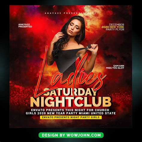 Nightclub Party Flyer Template Psd File Wowjohn