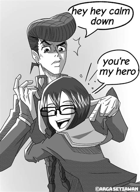 Saki Hugging Josuke Wholesomeanimemes