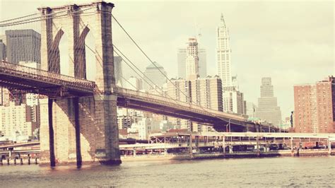 1366x768 Resolution New York Bridge River 1366x768 Resolution