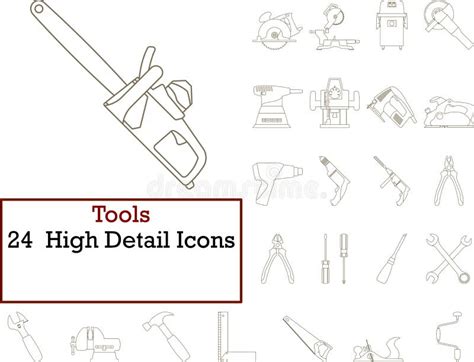 Tools Icon Set Stock Vector Illustration Of Miller 213908649
