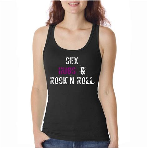 Women S Beater Tank Top Sex Hugs And Rock N Roll