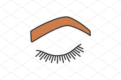 Steep Arched Eyebrow Shape Icon Icons ~ Creative Market