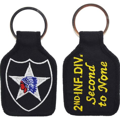 Us Army 2nd Infantry Division Keychain Etsy