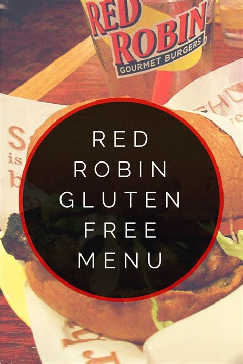Menu selections can vary by location. Red Robin Gluten Free Menu | Gluten free menu, Red robin ...
