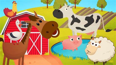 Animal Sounds Song Farm Animals Name And Sound More Super Simple