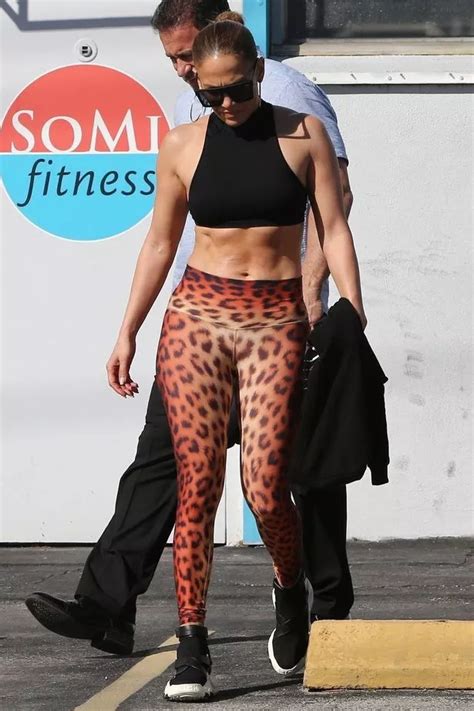Jennifer Lopez Shows Off Impossibly Toned Abs After Rehearsing For