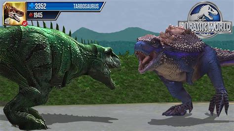 Tarbosaurus Vs Glythronax Jurassic Dinosaur Battle Jurassic World