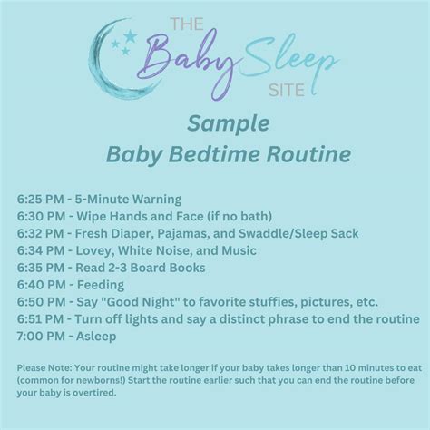 Sample Baby Bedtime Routine The Perfect Recipe