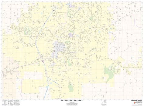Fayetteville Map Arkansas