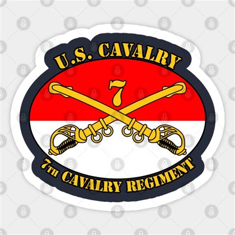 7th Cavalry Regiment 7th Cavalry Regiment Sticker Teepublic