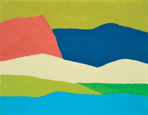 Etel Adnan Abstract Art Landscape Colorful Art Abstract Geometric Art