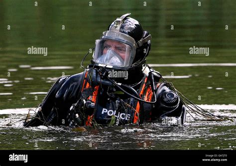 Police Divers In A Lake Near Whickham Newcastle Today After A Farmer John Gibson Went Missing