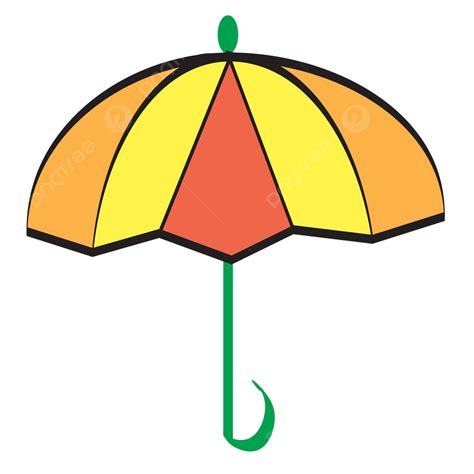 Gambar Ilustrasi Payung Anak Anak Vektor Berwarna Warni Payung Anak
