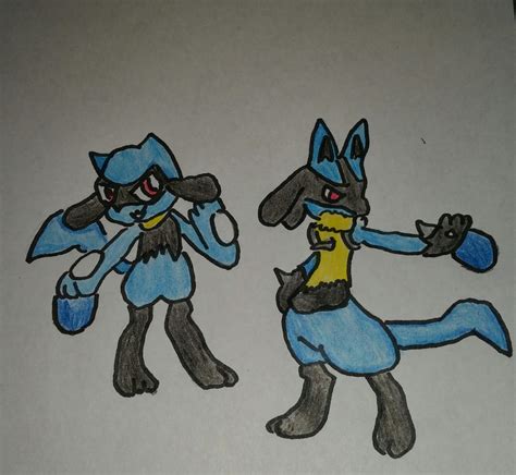 Riolu And Lucario 3 By Kittykitty91 On Deviantart