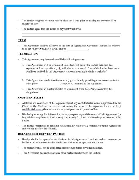 Free Professional Marketing Agreement Template For Download 2022