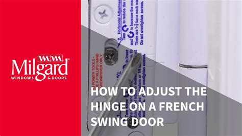 How To Adjust The Lift Off Hinge On A Swinging Patio Door Youtube
