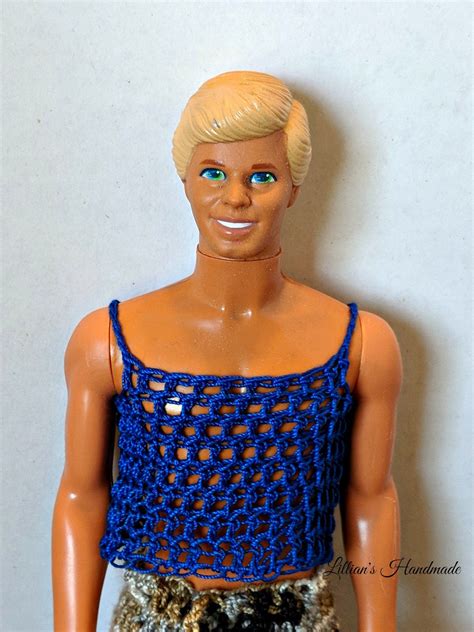 An example of such a ken can also be found in the 1961 aldens christmas catalogue. Ken Doll Dark Blue Mesh Tank, Ken Doll Shirt | Ken doll ...