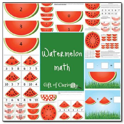 Sensory activities toddlers reading activities summer activities bubble activities preschool gifts preschool books preschool age preschool themes watermelon activities watermelon crafts watermelon day watermelon birthday preschool craft activities physical activities for kids. FREE Watermelon Themed Math Printable Pack - Kids ...