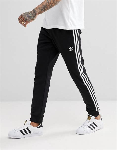 Lyst Adidas Originals Adicolor Superstar Joggers In Black Cw1275 In
