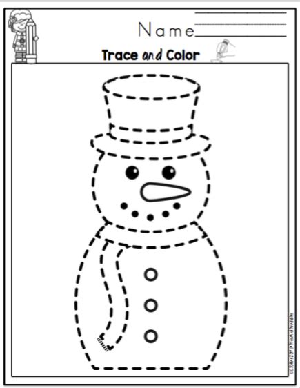 Christmas Trace the Pictures ~ Preschool Printables