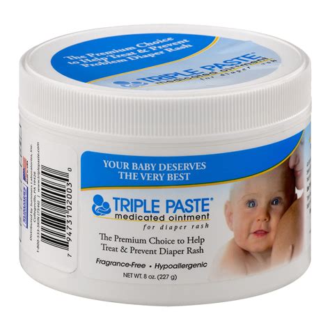 Triple Paste Medicated Ointment For Diaper Rash 8 Oz Ebay
