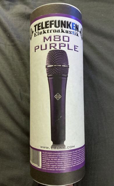Telefunken M80 Dynamic Microphone Purple Ebay