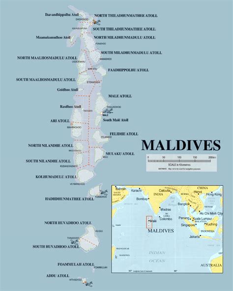Maps Of Maldives Detailed Map Of Maldives In English Tourist Map Of