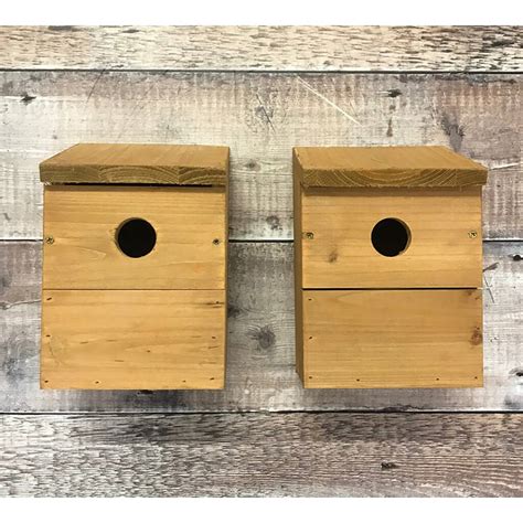 Set Of Two Classic Wooden Bird Nest Boxes By Garden Selections